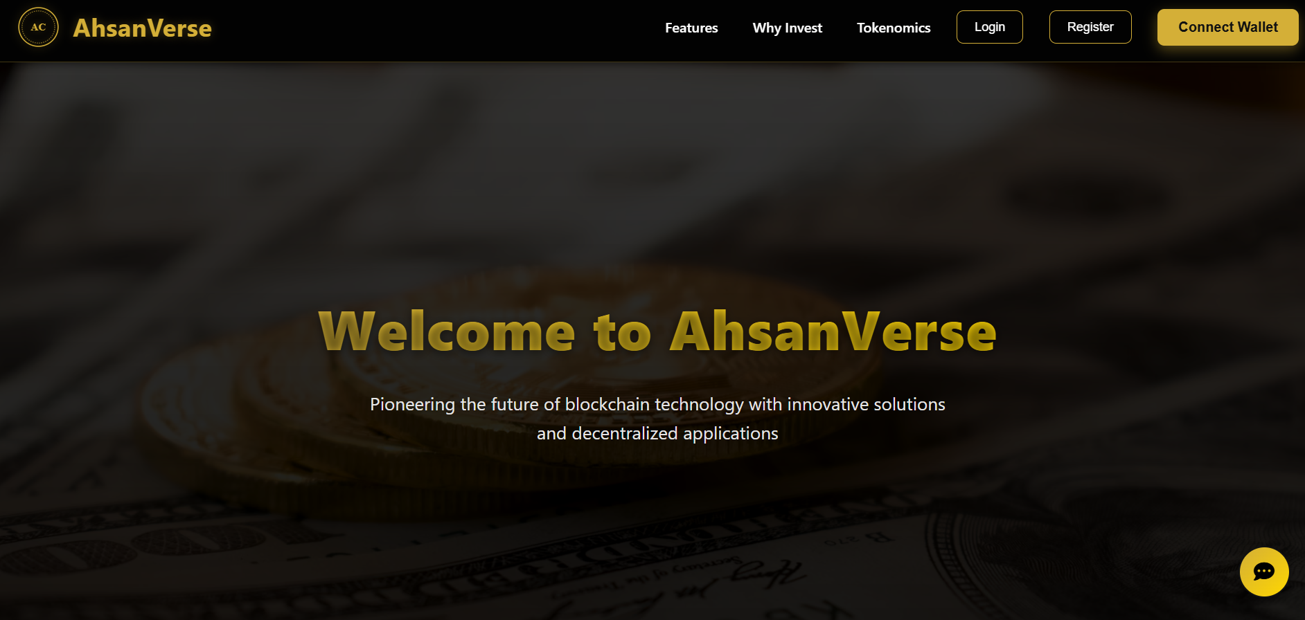 Ahsanverse - Blockchain Dapp